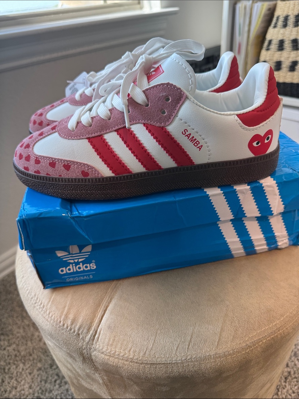 adidas Samba Women's Sneakers White and Red